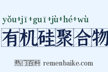 有机硅聚合物是什么意思的图片